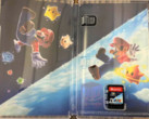 The interior artwork with the Switch cartridge of the Super Mario Galaxy 1+2 bundle (image source: ForeverPhysical X)