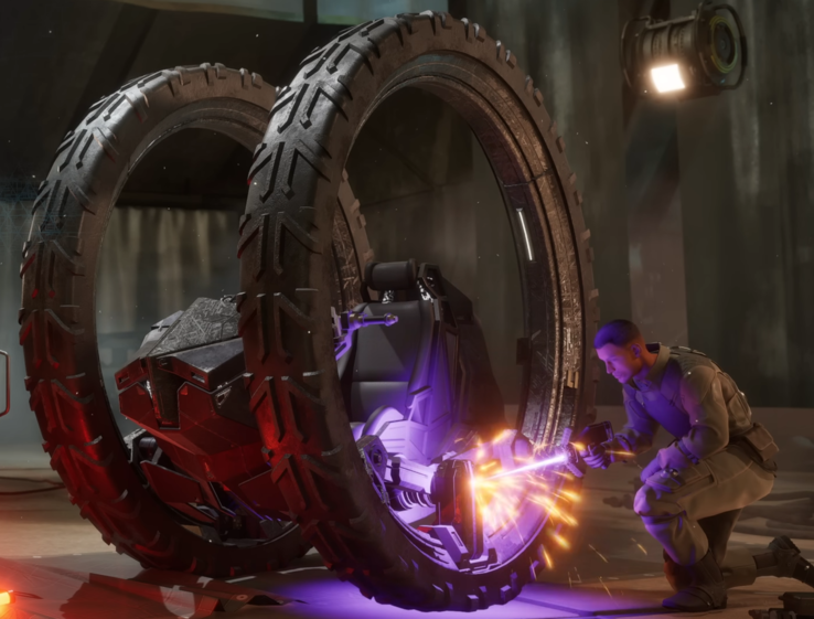 The new Treadwheel vehicle offers yet another engaging way to traverse the dunes by ground. (Image Source: Funcom Youtube)