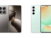 Both the Xiaomi 14T Pro and Samsung Galaxy S24 FE have a metal frame and glass back. (Image source: Xiaomi and Samsung)