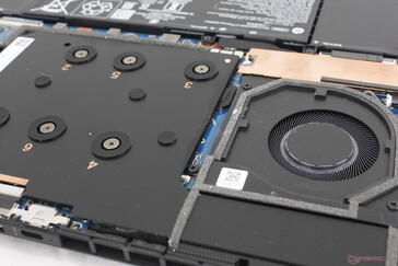 Fans are generally quieter than the Razer Blade 14 or Zephyrus G14 when running lesser loads