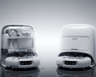 The DJI Romo in its docking system with opaque and translucent finishes. (Image source: DJI)