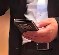 Huawei&#039;s tri-folding smartphone will be unveiled next week (image source: cnBeta)