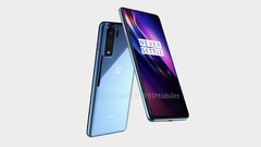 Renders of the OnePlus 8 Lite. (Source: 91Mobiles)