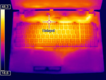 Upper side under full load (Optris PI 640)