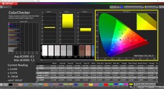 CalMAN ColorChecker (profile: P3, target color space: P3)