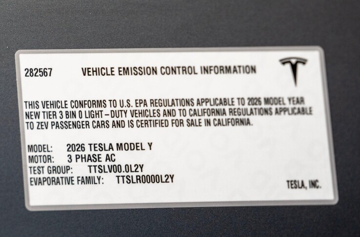 Tesla refers to its Juniper facelift as the 2026 Model Y