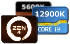 The AMD Zen 4 ES showed gains over the i9-12900K while blowing away the Ryzen 5 5600X. (Image source: UserBenchmark/AMD - edited)