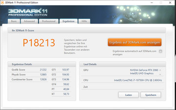 3DMark 11 (plugged in)