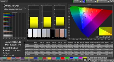 CalMAN color accuracy