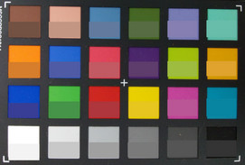ColorChecker: The target color is displayed in the bottom half of each field.