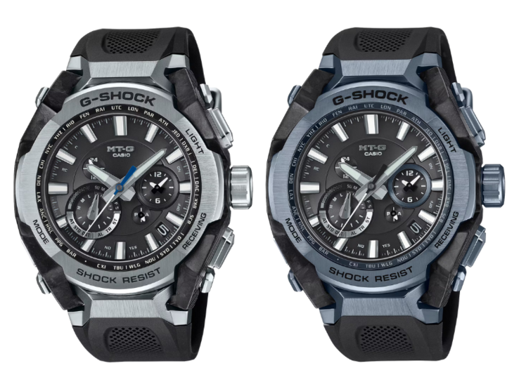 The Casio MTG-B4000-1A (left) and MTG-B4000-1A2 (right). (Image source: Casio)