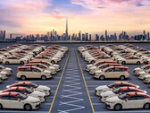 Taxi fleet in Dubai. BYD is supplying 200 electric Seal sedan to the DTC (Image source: Economy Middle East)