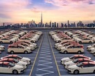 Taxi fleet in Dubai. BYD is supplying 200 electric Seal sedan to the DTC (Image source: Economy Middle East)