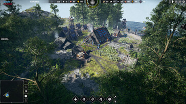 An image showing buildings and fields in Frozenheim.