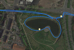GPS Test: Sony Xperia 10 – Cycling around a lake