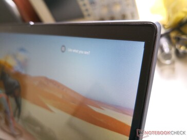 The optional glossy glass overlay looks like a touchscreen, but it's not