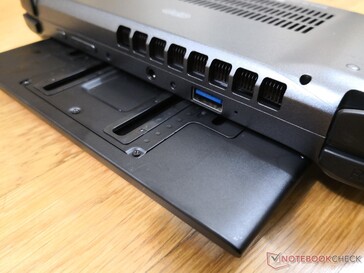 Display sliding mechanism from the back. The mechanics feel firm, but its surfaces rub against the keyboard keys