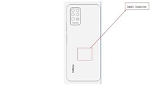 The Infinix Note 8 in schematic form. (Source: FCC)