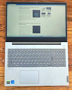 The Lenovo ThinkBook 15p G2 ITH 21B1000YGE. Test unit provided by campuspoint.