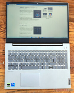 The Lenovo ThinkBook 15p G2 ITH 21B1000YGE. Test unit provided by campuspoint.