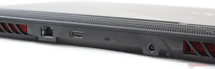 Rear: Gigabit RJ-45, HDMI 2.0b, USB 3.2 Gen. 2 Type-C w/ DisplayPort, AC adapter