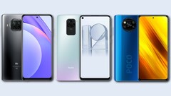 The Global and Europe variants of the Xiaomi Mi 10T Lite, Redmi Note 9, and POCO X3 NFC should get the MIUI 12.5 update soon. (Image source: Xiaomi - edited)