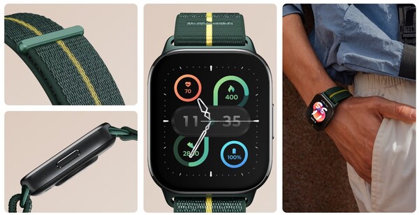 The Moto Watch Fit has a replaceable 22mm band. (Image source: Motorola)