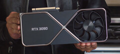 The RTX 3090 Founders Edition is one big card. (Image source: NVIDIA)