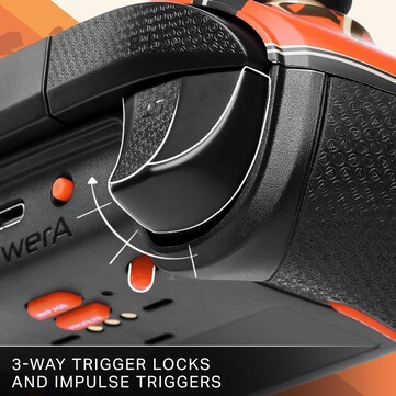 The PowerA wireless controller for Xbox has a three-way trigger lock.