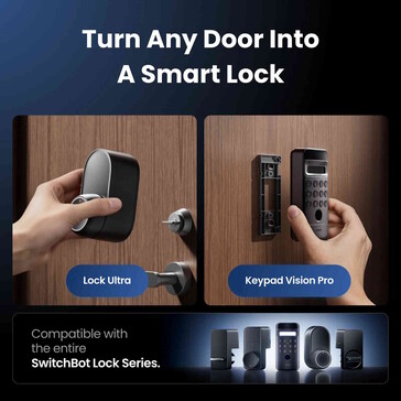 The Keypad Vision Pro is compatible with all SwitchBot locks. (Image source: SwitchBot)