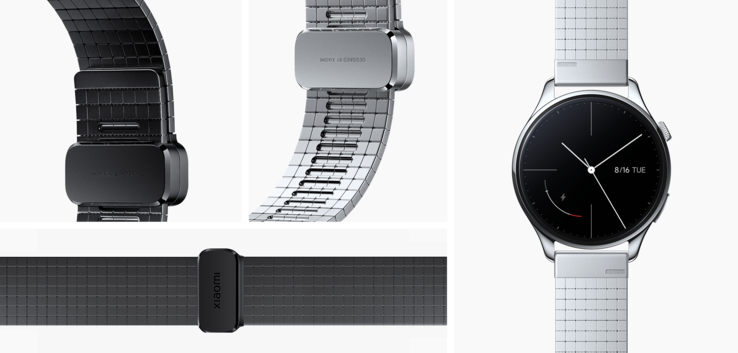 The Xiaomi Watch 5 comes with an optional 3D-printed band made of titanium.