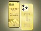 The Trump T1 Phone was advertised using this image, but the actual product may look very different.