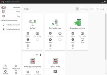 Control Center profiles