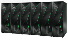 The Summit supercomputer will consist of 4,600 nodes powered by IBM and Nvidia processors. (Source: ORNL)