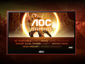 The AOC GAMING 16G3 comes in a black and red finish. (Image source: AOC)