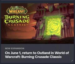 World of Warcraft: Burning Crusade Classic release date screenshot (Source: Nonbread on Reddit)