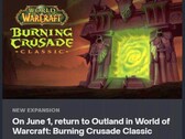 World of Warcraft: Burning Crusade Classic release date screenshot (Source: Nonbread on Reddit)