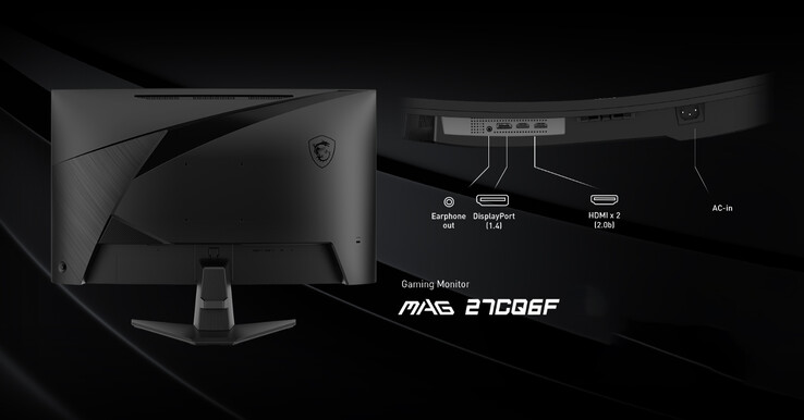 Connectivity ports of the monitor (Image source: MSI)