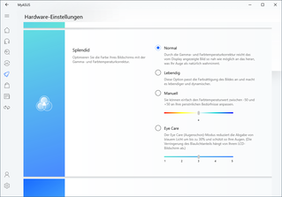 MyAsus Display settings