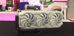PowerColor's Red Devil RX 9070 XT Limited Spectral White Edition will be launching on April 8th (Image Source: OC3D TV, YouTube)