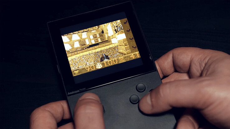 Quake running on Game Boy Advance hardware (Image source: Modern Vintage Gamer)