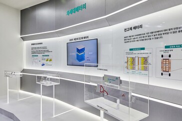 SK On solid-state battery research exhibit