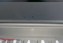 Webcam at the bottom of the display