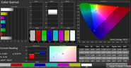 CalMAN color space – Vivid, Warm