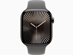 Apple Watch Series 10 GPS+Cellular model in 46mm Titanium Slate case at lowest price ever. (Image source: Apple)