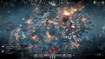An image showing a gameplay sequence in Frostpunk.