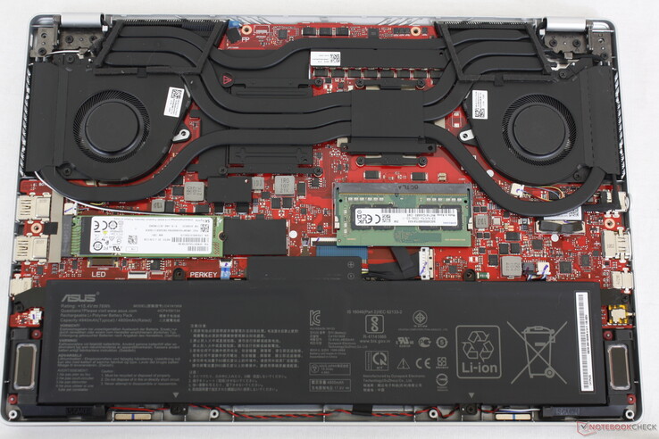 Asus has changed the orientation of at least one heat pipe when compared to the 2020 GA401