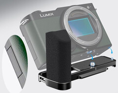 The right side of the Lumix S9 has s door covering the SD card (Image source: Amazon)