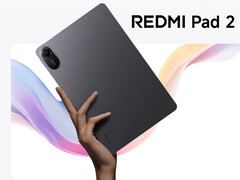 The Redmi Pad 2 is now available on AliExpress. Pictured: a promo picture of the tablet. (Image source: Xiaomi - edited)