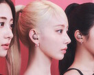 The Sony WF-1000XM5 earbuds, promoted here by Le Sserafim in smoky pink, are on sale at the lowest price ever on Amazon. (Image source: Sony via Amazon)